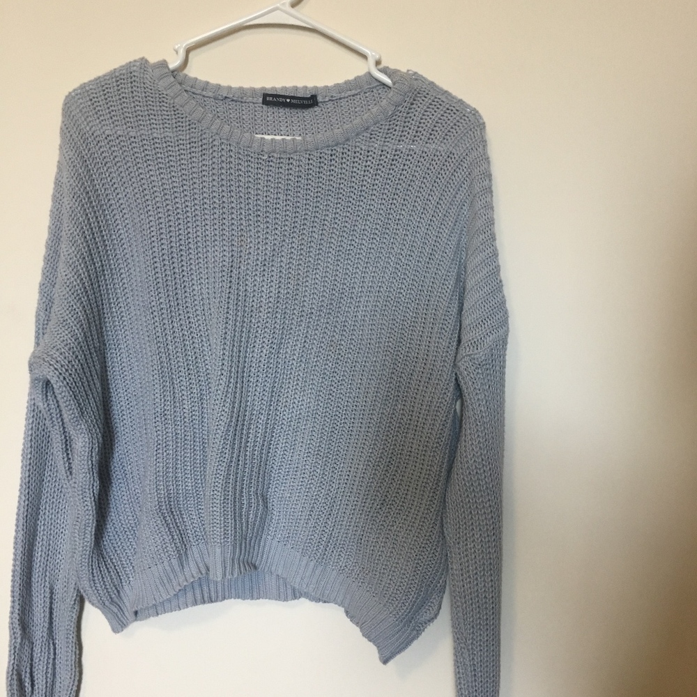 BRANDY MELVILLE LIGHT BLUE SWEATER